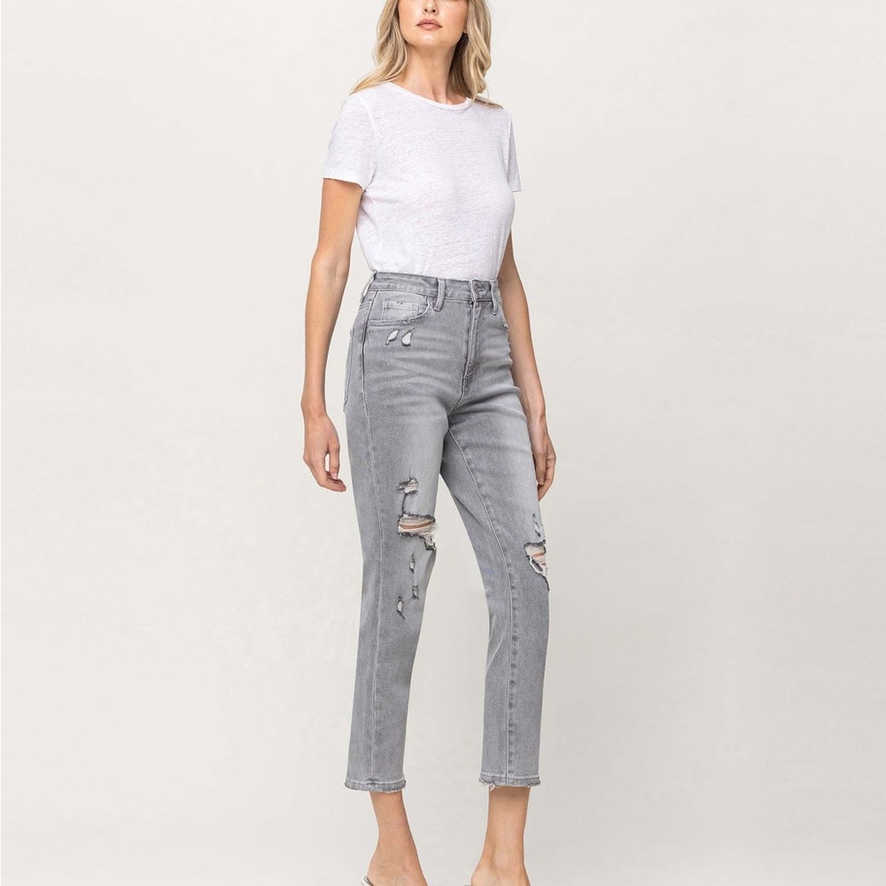 Super high rise mom jeans